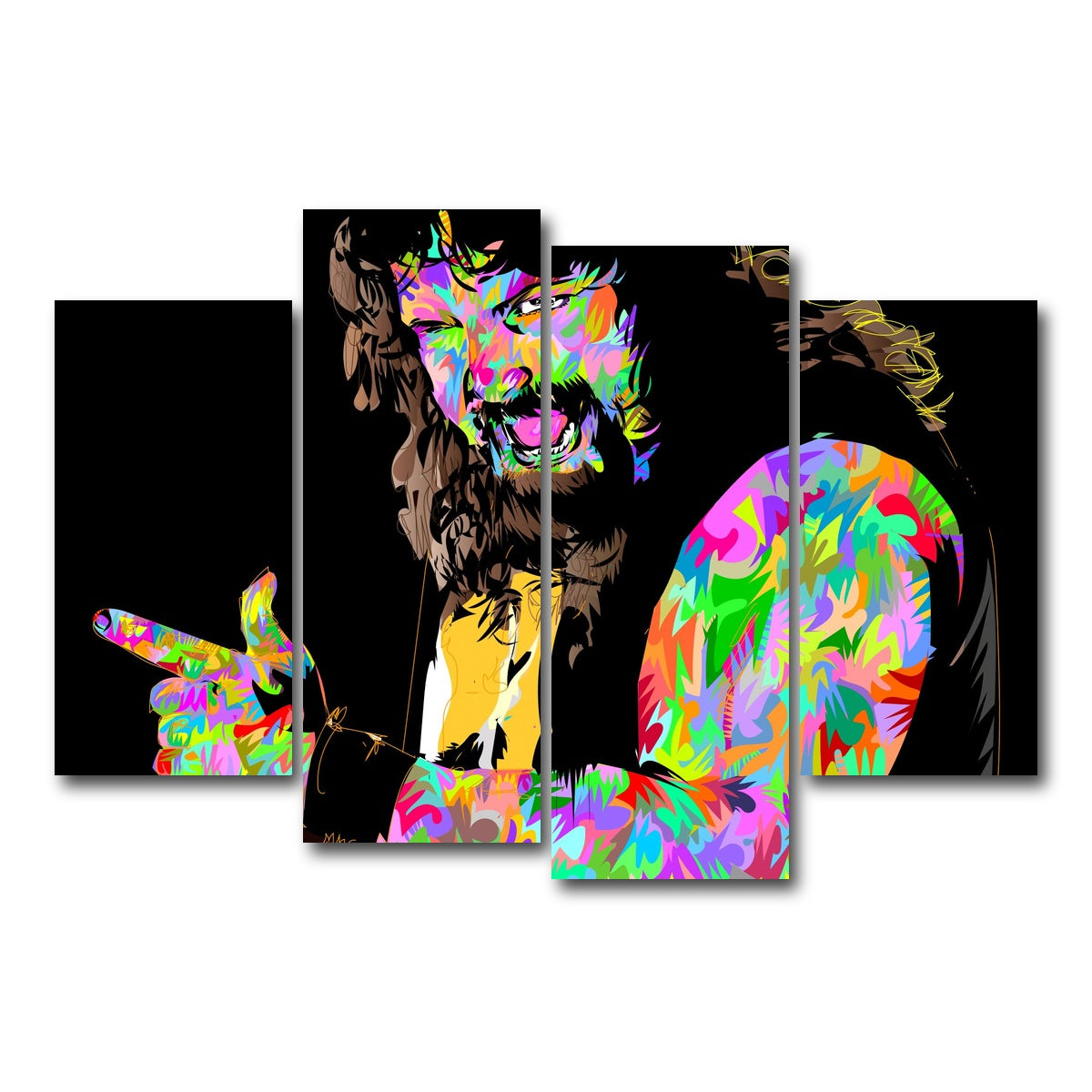 AUTO-MOCKUP WHITE | MAN KIND | 4 Piece | Gallery Wrap Canvas | group=4_short