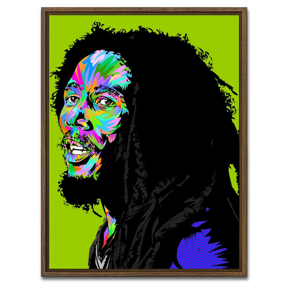 AUTO-MOCKUP WHITE | MARLEY in Color | 1 Piece | Walnut Framed Canvas | group=3x4