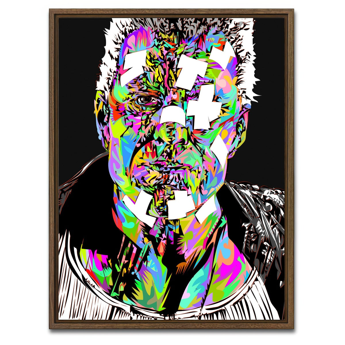 AUTO-MOCKUP WHITE | MARV Bandaged | 1 Piece | Walnut Framed Canvas | group=3x4