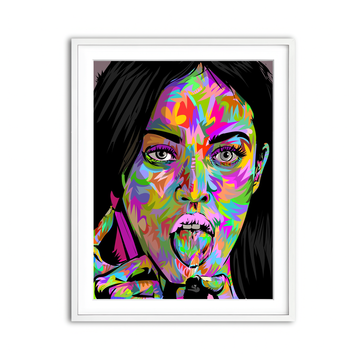 Framed Print 3x4 White