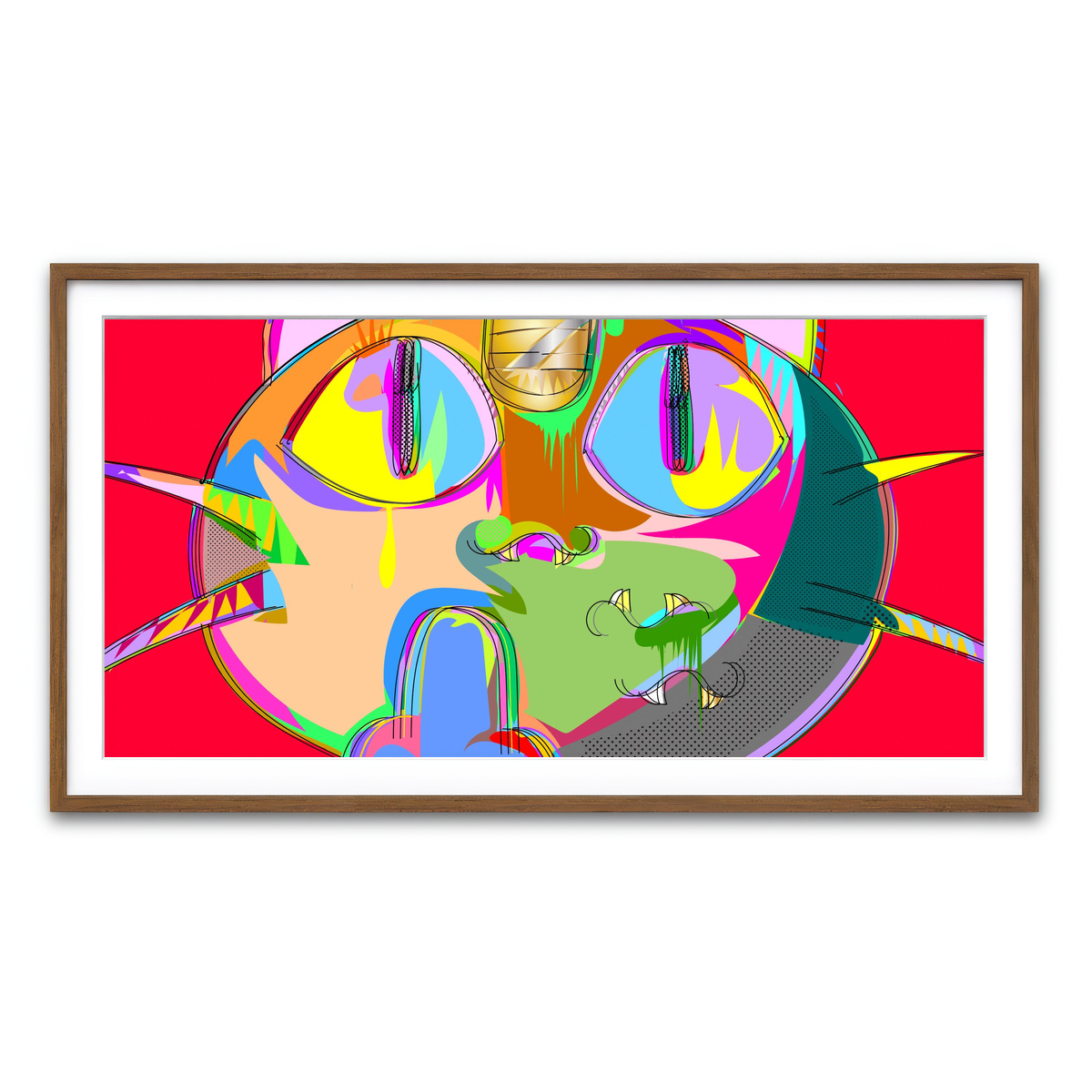 Framed Print 2x1 Walnut