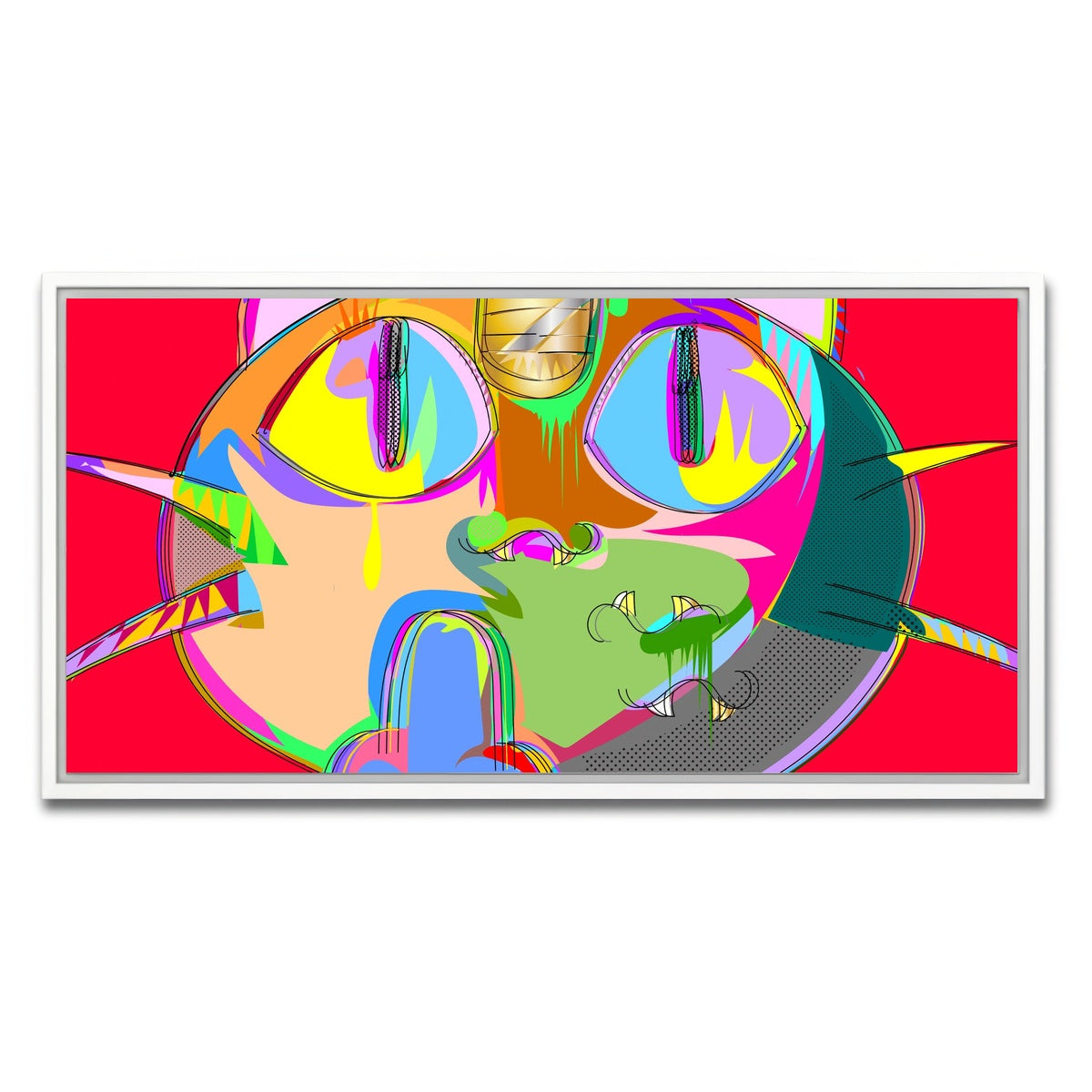 AUTO-MOCKUP WHITE | MEOWTH | 1 Piece | White Framed Canvas | group=2x1