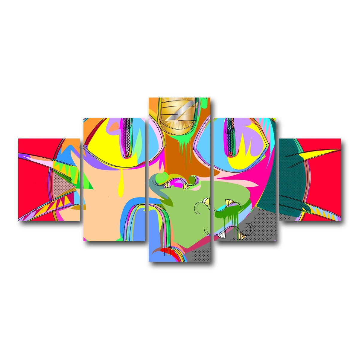 AUTO-MOCKUP WHITE | MEOWTH | 5 Piece | Gallery Wrap Canvas | group=5_short