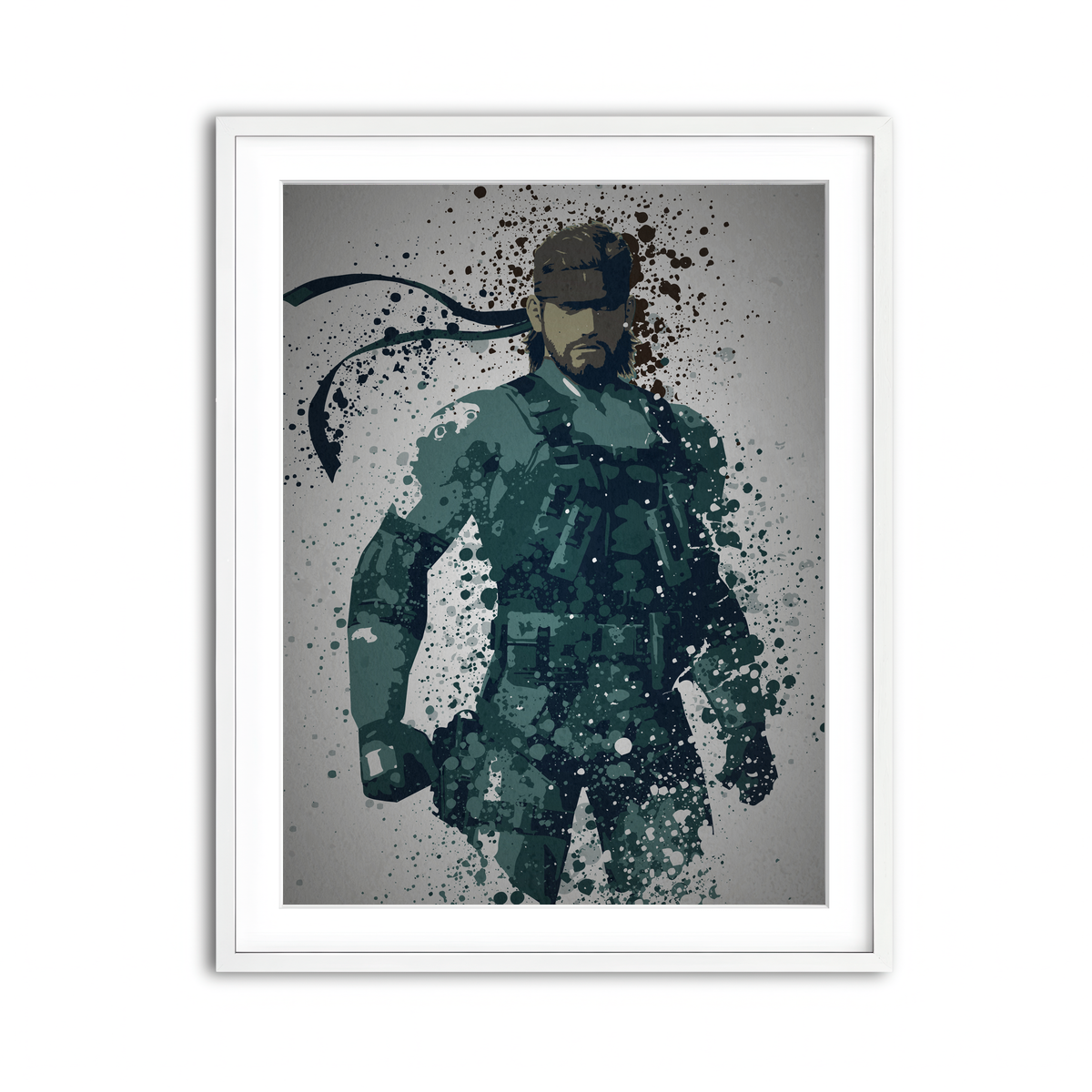 Framed Print 3x4 White