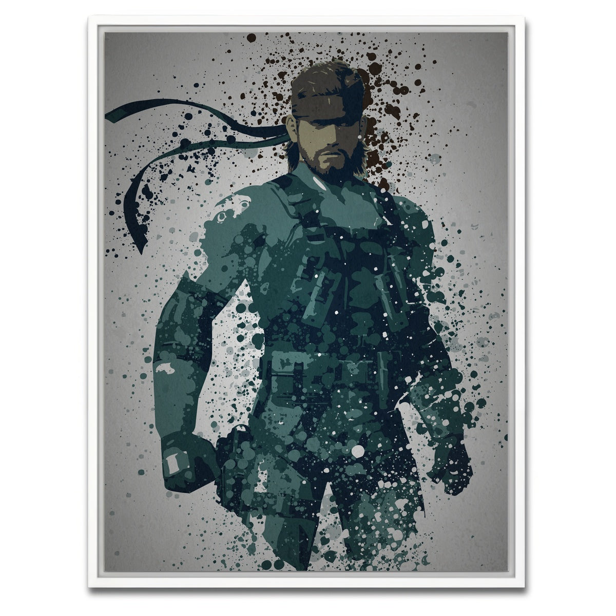 AUTO-MOCKUP WHITE | MGS Snake | 1 Piece | White Framed Canvas | group=3x4