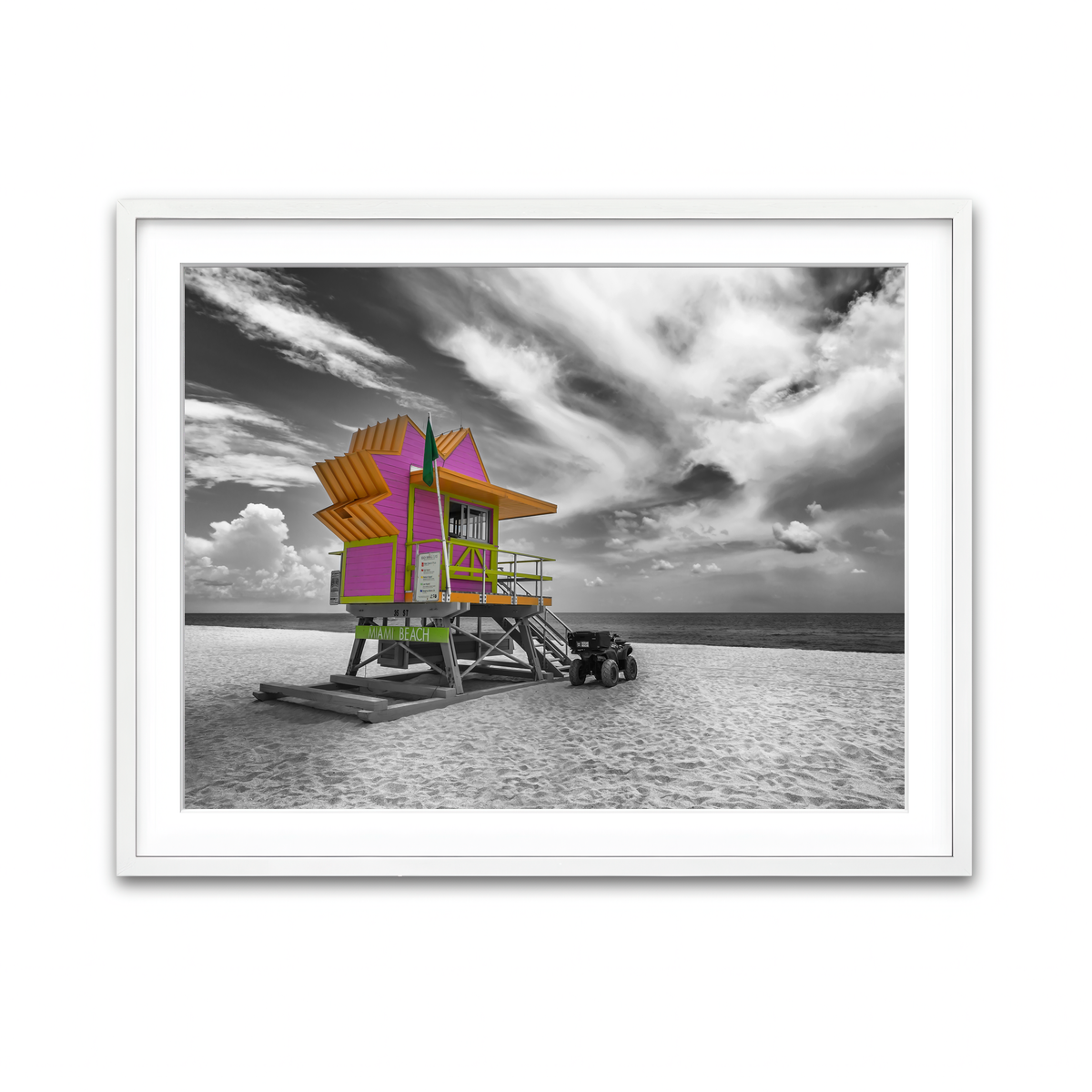 Framed Print 4x3 White