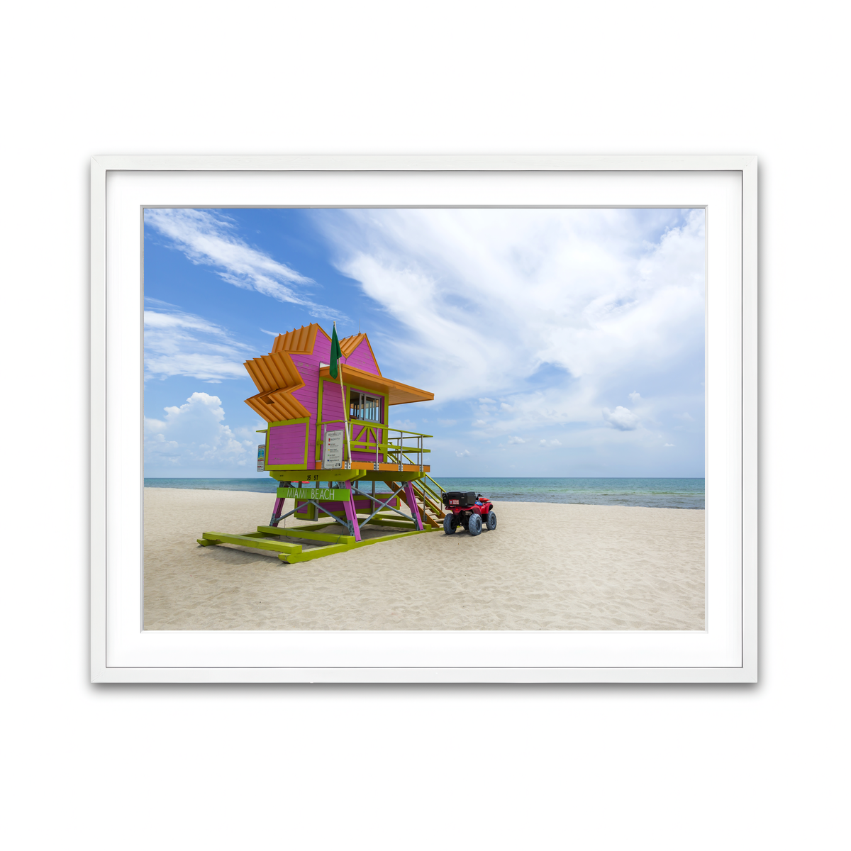 Framed Print 4x3 White
