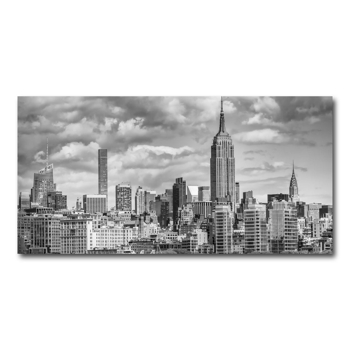 AUTO-MOCKUP WHITE | MIDTOWN MANHATTAN Monochrome | 1 Piece | Gallery Wrap Canvas | group=2x1