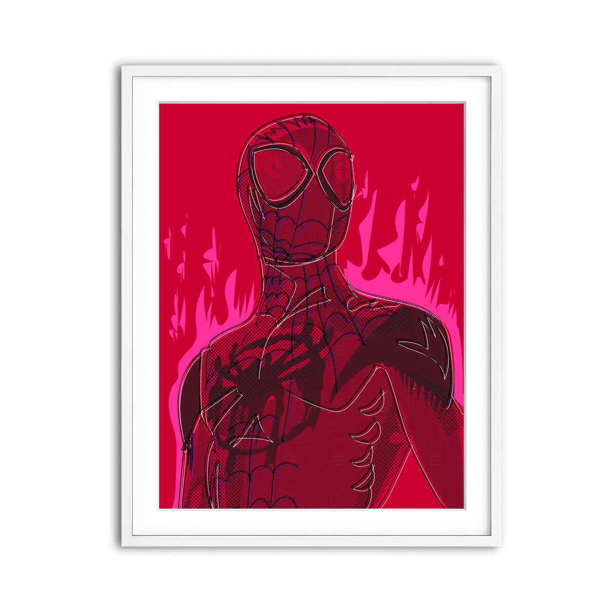 Framed Print 3x4 White