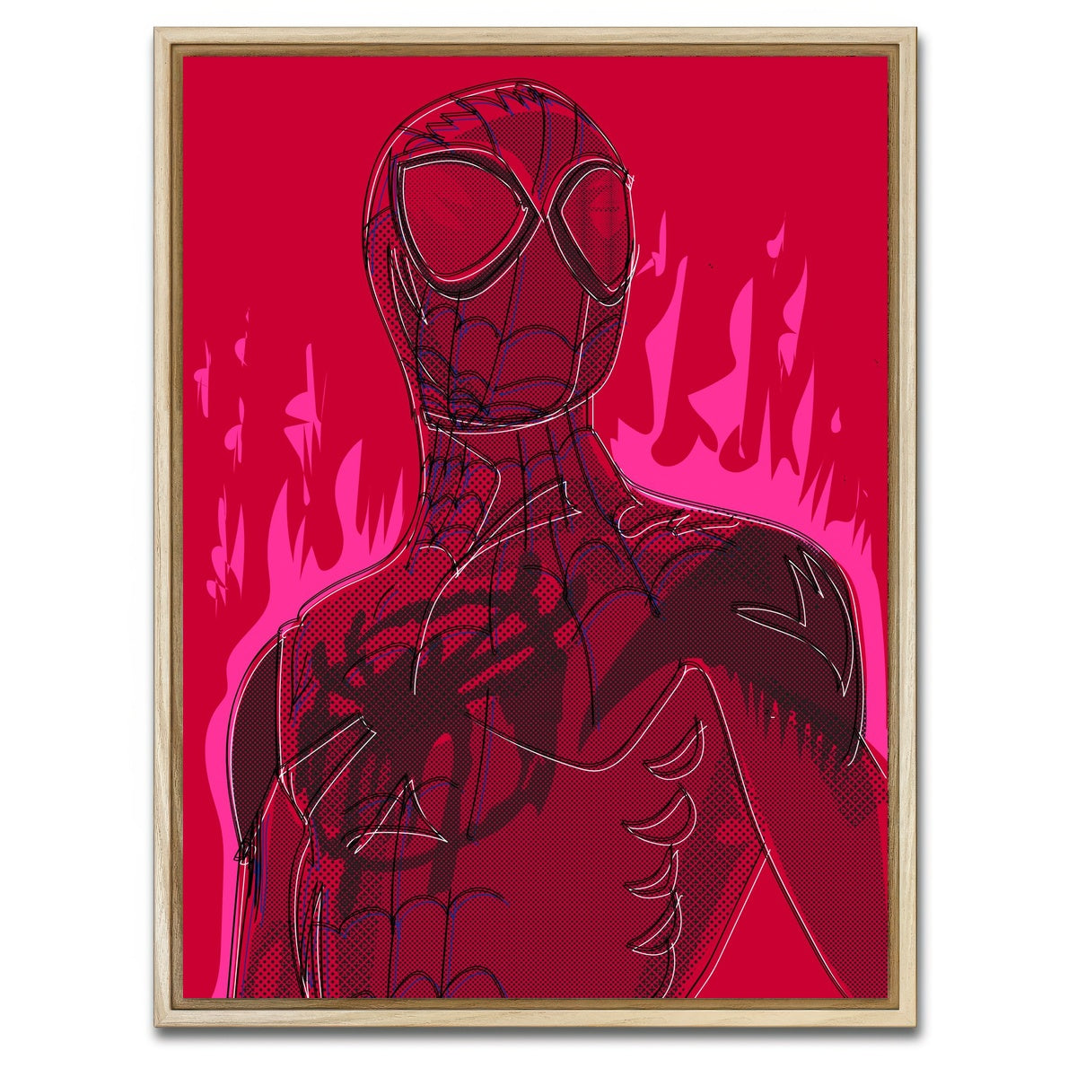 AUTO-MOCKUP WHITE | MILES Gonzalo MORALES | 1 Piece | Natural Framed Canvas | group=3x4