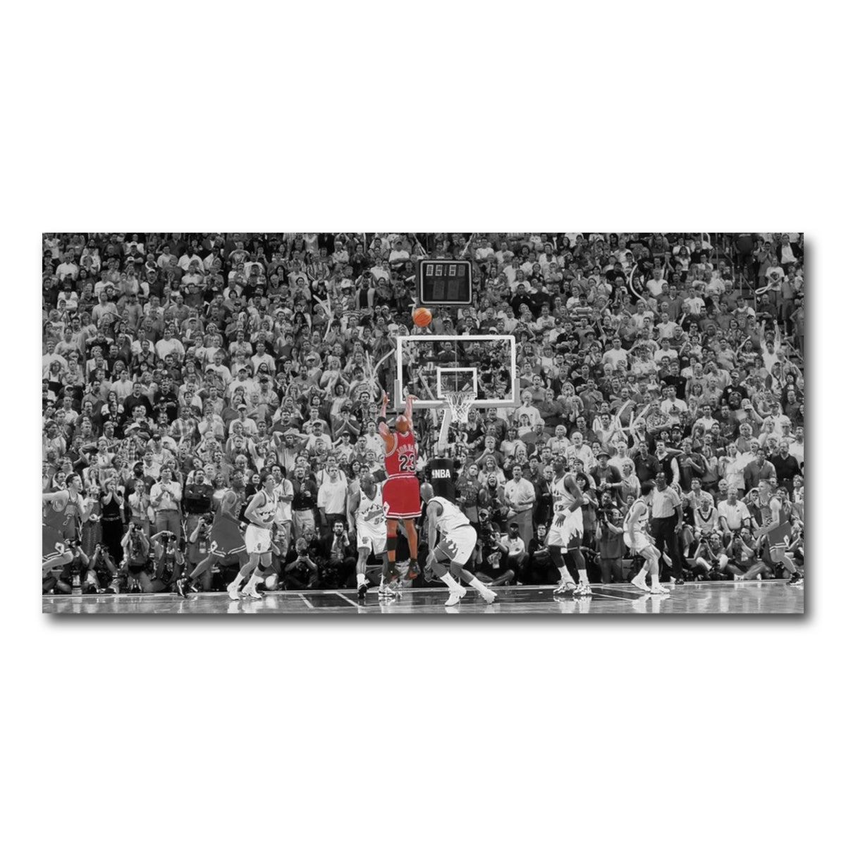 AUTO-MOCKUP WHITE | MJ '98 FINALS GAME WINNER | 1 Piece | Gallery Wrap Canvas | group=2x1
