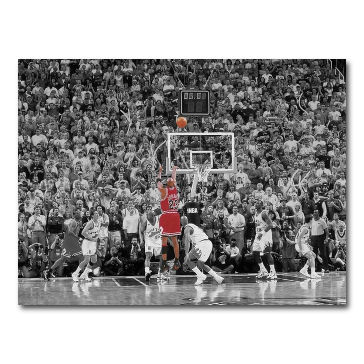 AUTO-MOCKUP WHITE | MJ '98 FINALS GAME WINNER | 1 Piece | Gallery Wrap Canvas | group=4x3