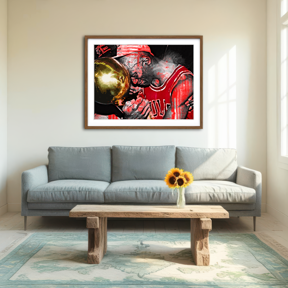 AUTO-MOCKUP ROOM | MJ Trophy Wall Art