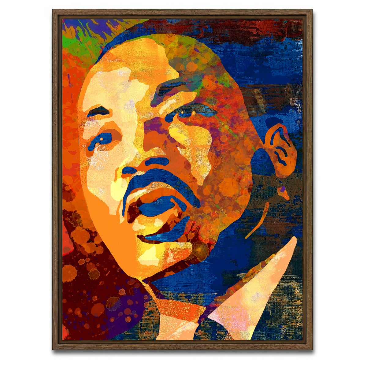 AUTO-MOCKUP WHITE | MLK | 1 Piece | Walnut Framed Canvas | group=3x4