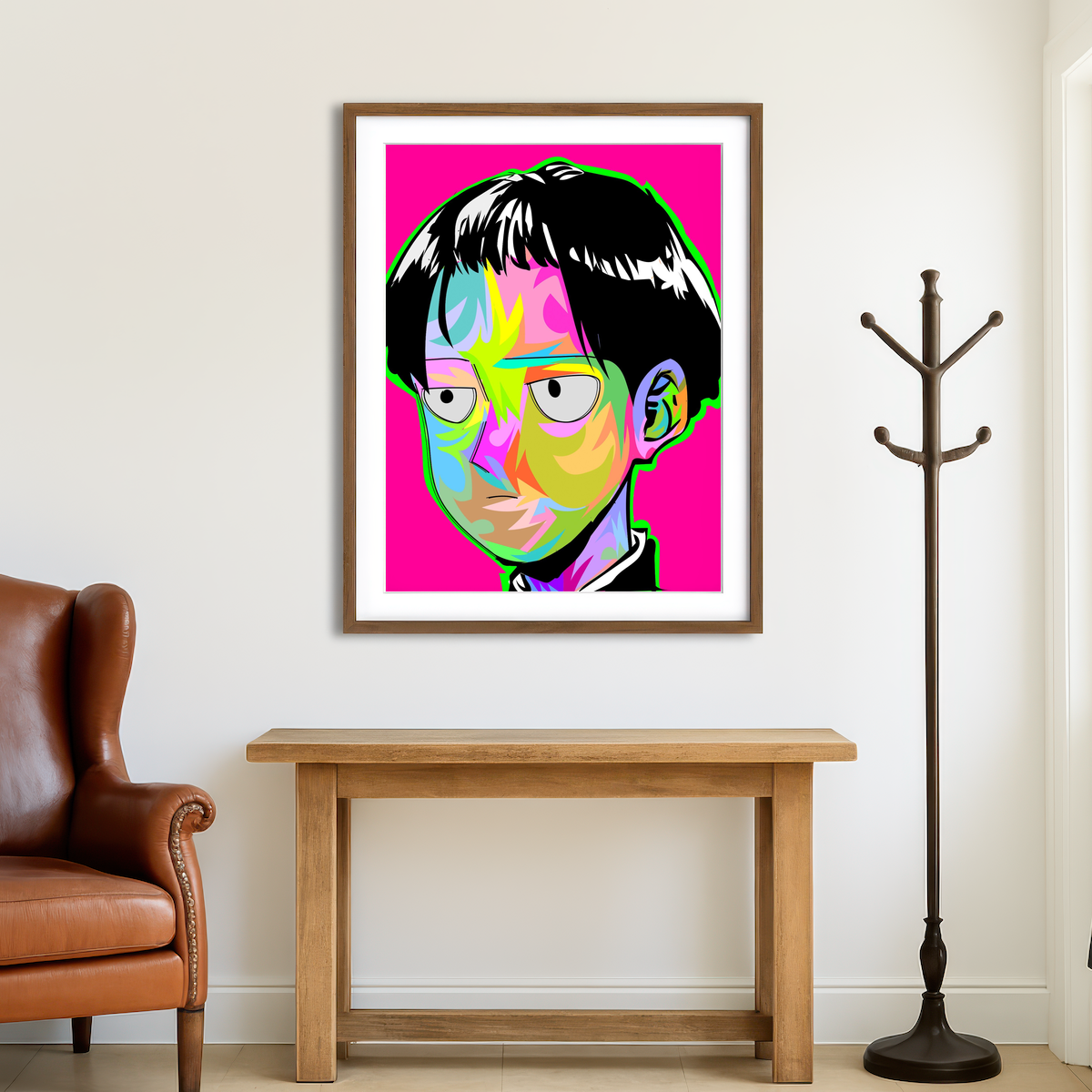 AUTO-MOCKUP ROOM | Mob Psycho Wall Art