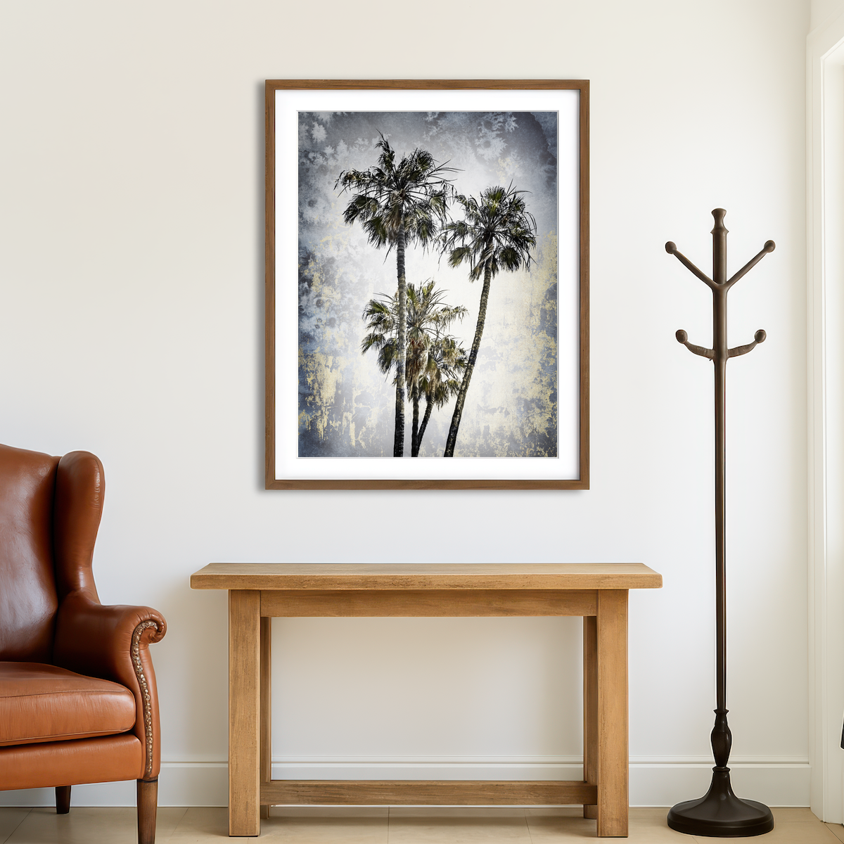 AUTO-MOCKUP ROOM | MODERN ART Lovely Palm Trees Wall Art