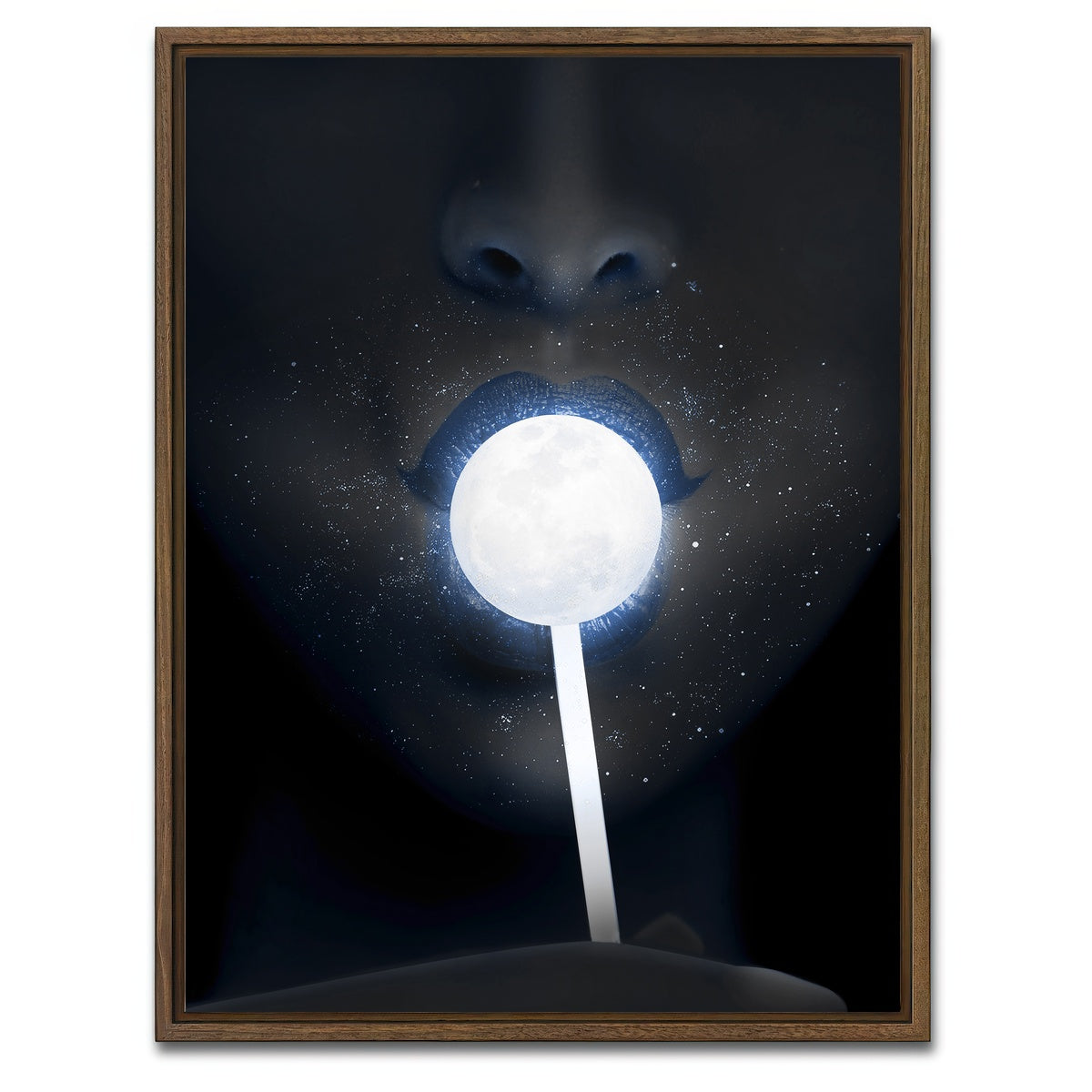 AUTO-MOCKUP WHITE | MOONCANDY | 1 Piece | Walnut Framed Canvas | group=3x4