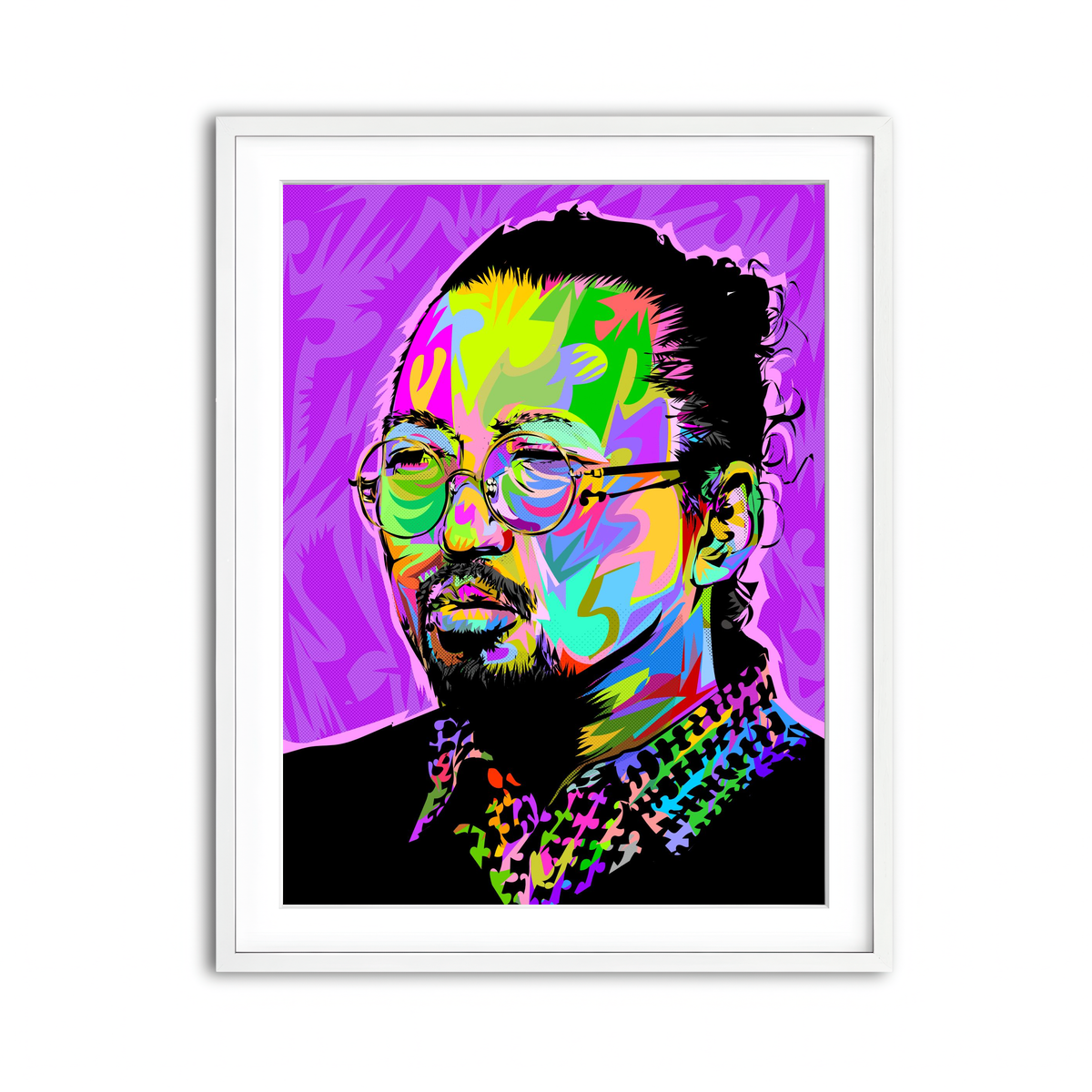 Framed Print 3x4 White