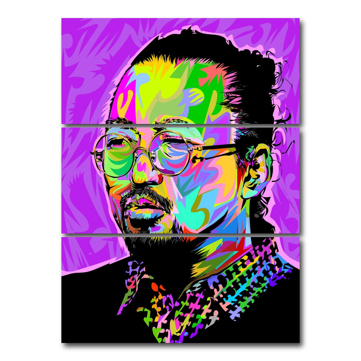 AUTO-MOCKUP WHITE | MURAKAMI | 3 Piece | Gallery Wrap Canvas | group=8x18_stacked