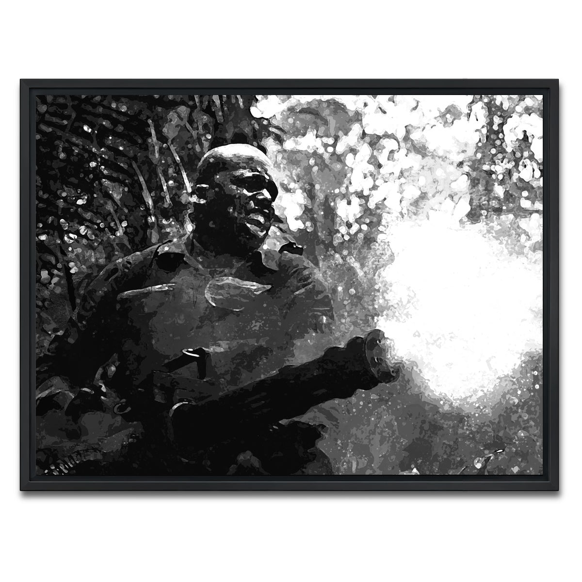 AUTO-MOCKUP WHITE | Mac Eliot Grayscale | 1 Piece | Black Framed Canvas | group=4x3