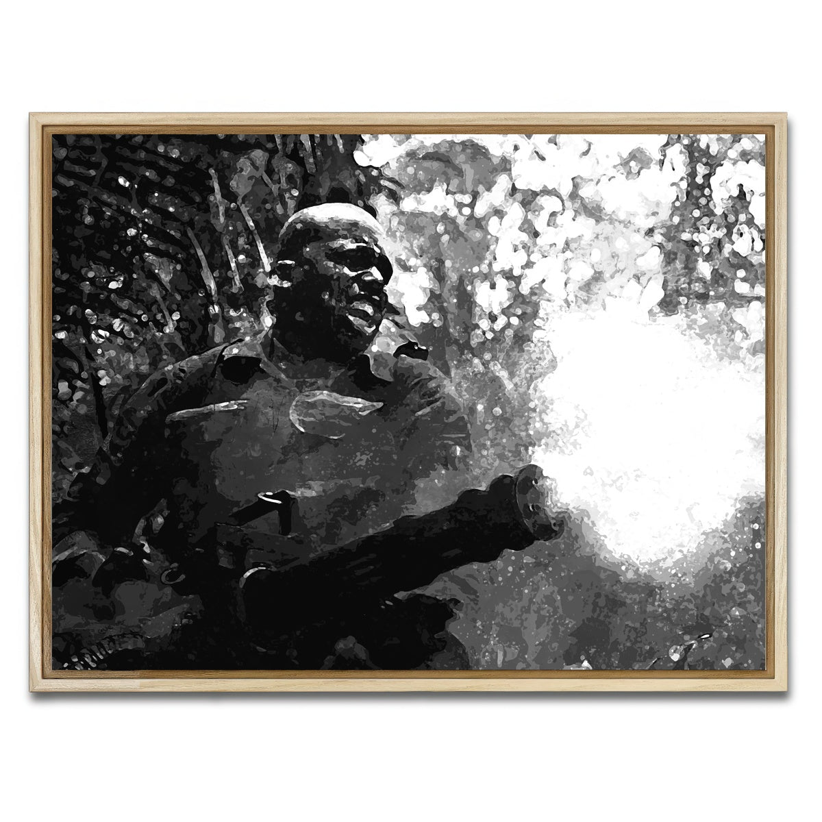 AUTO-MOCKUP WHITE | Mac Eliot Grayscale | 1 Piece | Natural Framed Canvas | group=4x3