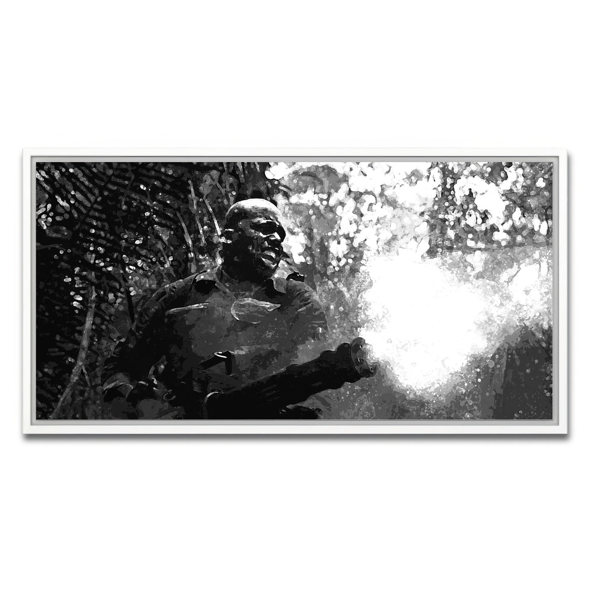 AUTO-MOCKUP WHITE | Mac Eliot Grayscale | 1 Piece | White Framed Canvas | group=2x1