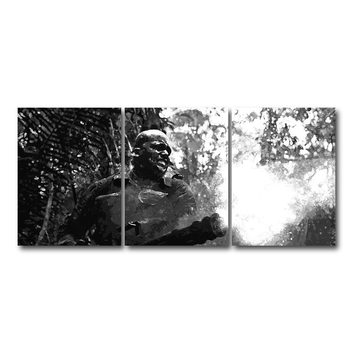 AUTO-MOCKUP WHITE | Mac Eliot Grayscale | 3 Piece | Gallery Wrap Canvas | group=18x24