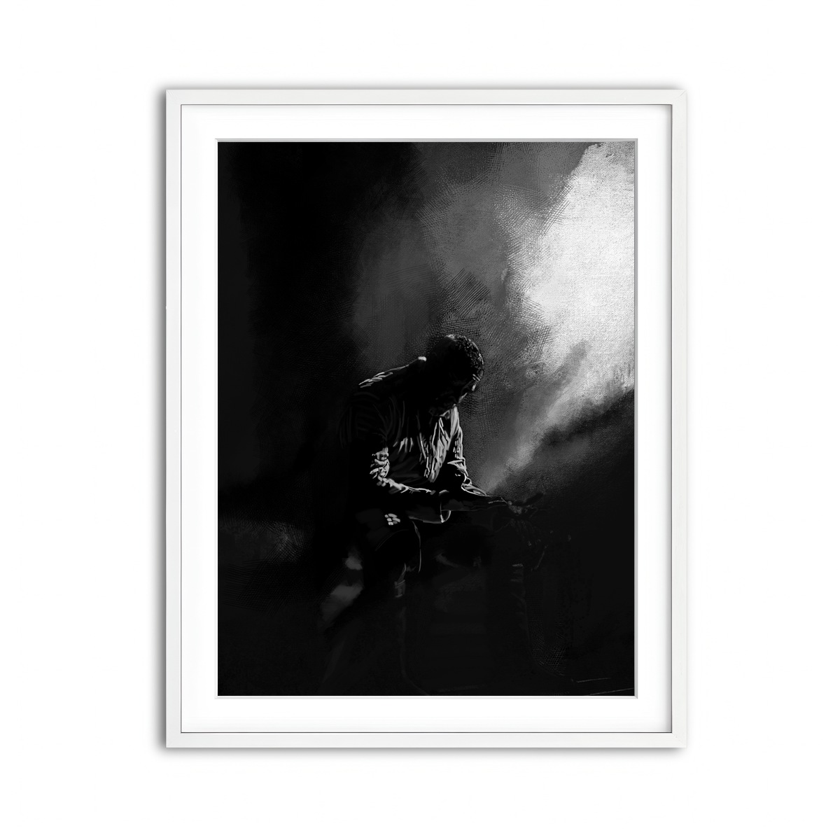 Framed Print 3x4 White