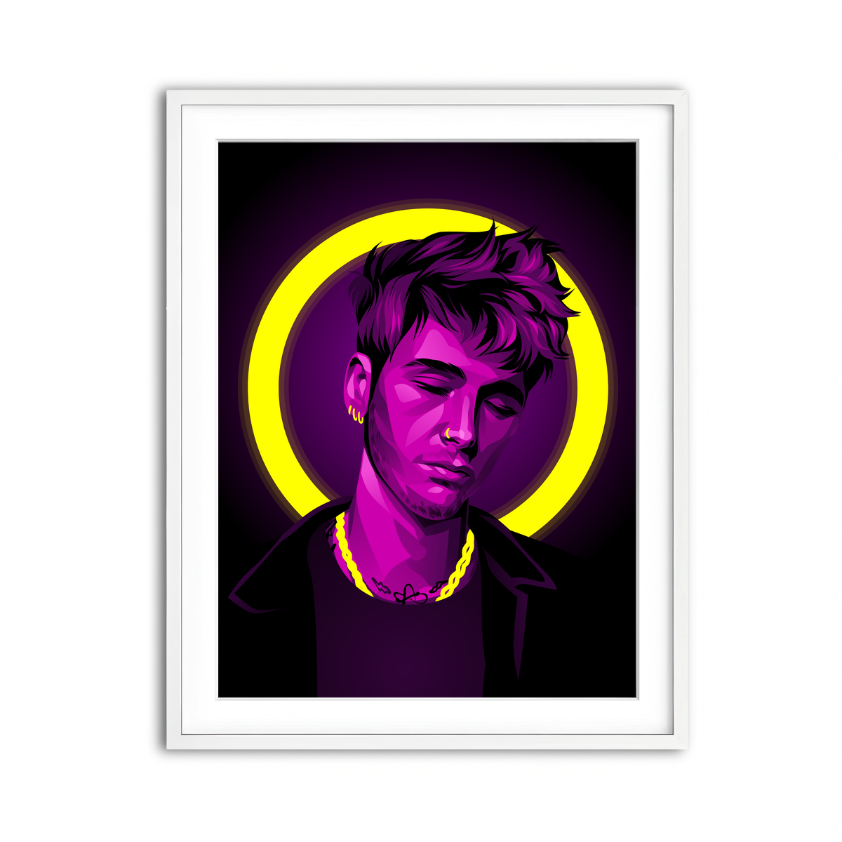 Framed Print 3x4 White