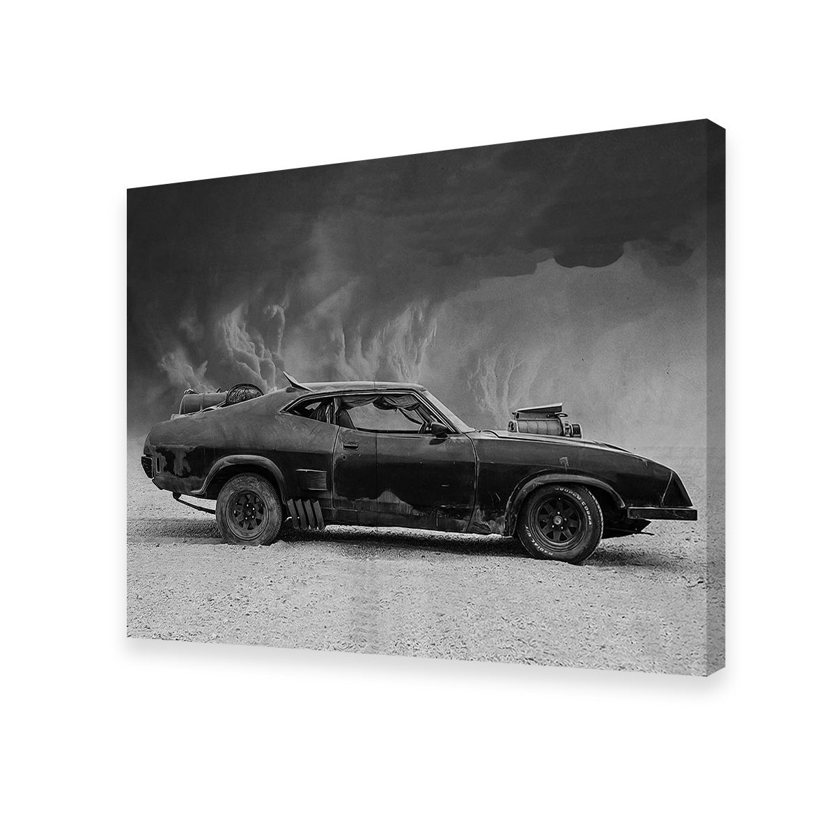 Mad Max Interceptor Grayscale Wall Art