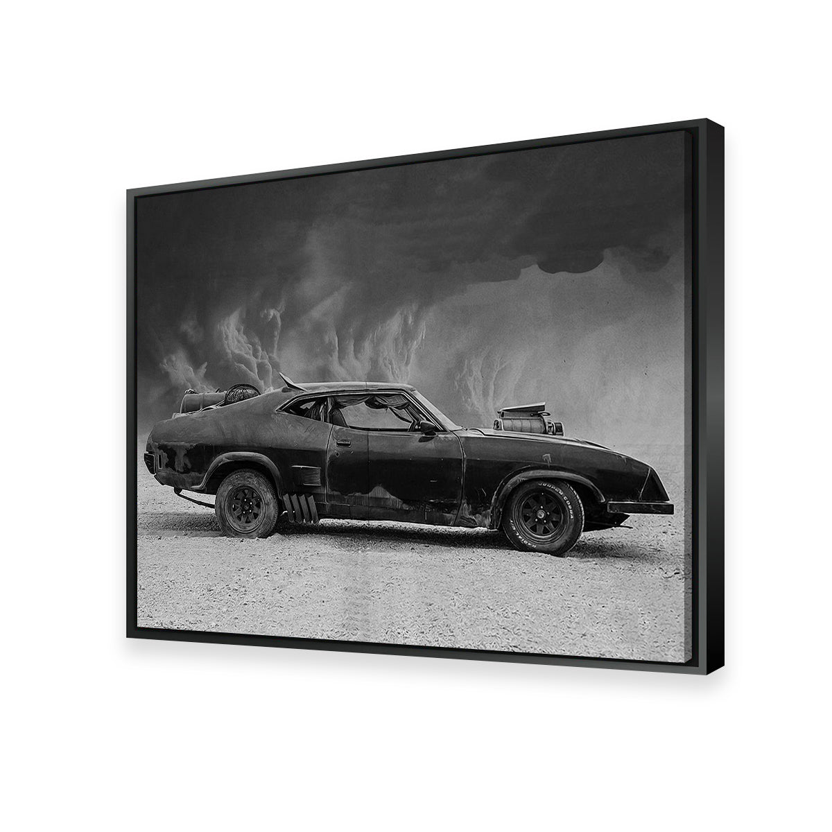 Mad Max Interceptor Grayscale Wall Art