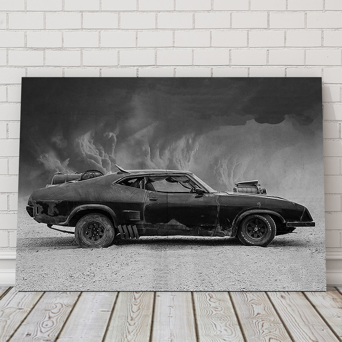 Mad Max Interceptor Grayscale Wall Art