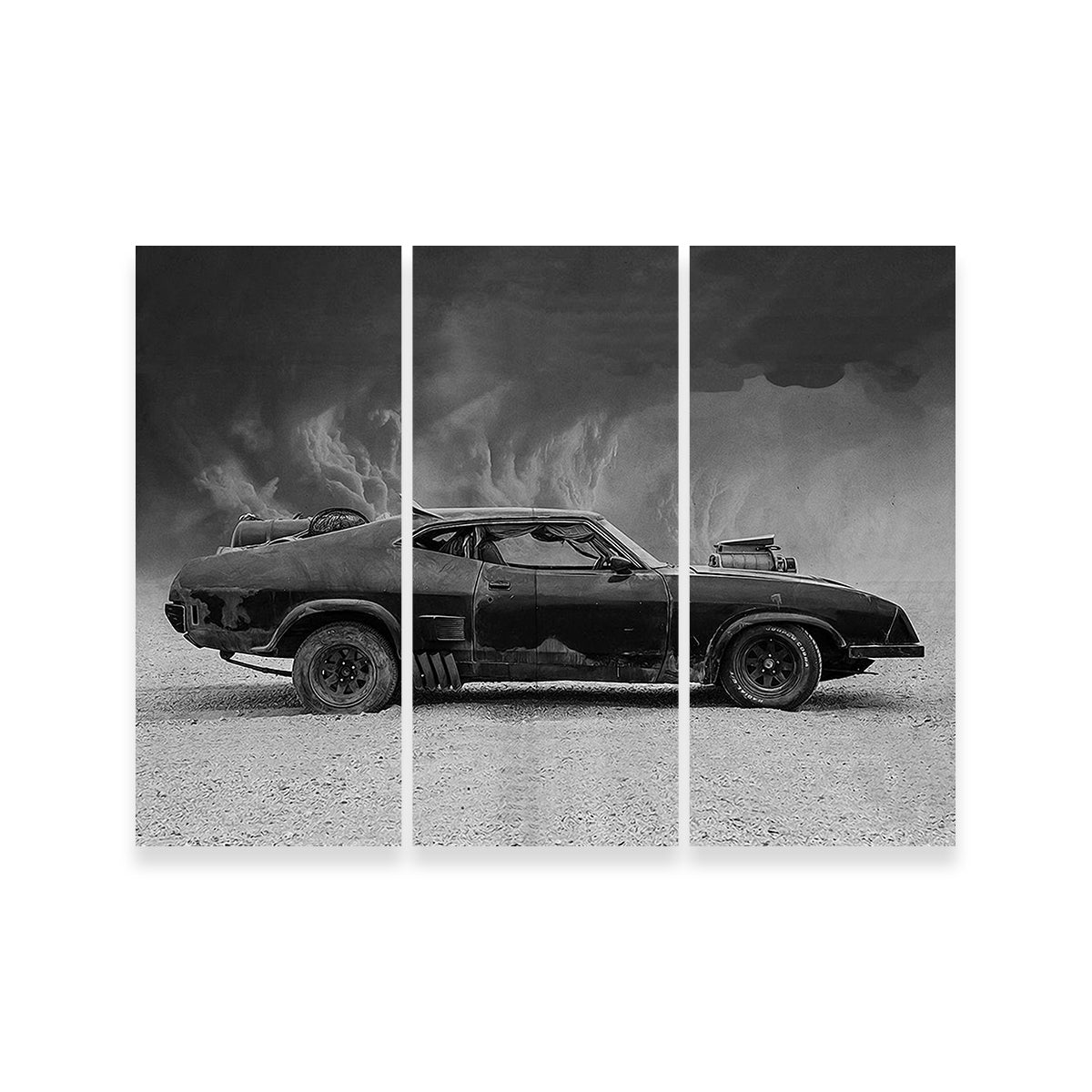 Mad Max Interceptor Grayscale Wall Art