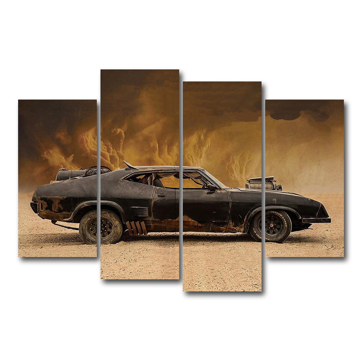 AUTO-MOCKUP WHITE | Mad Max Falcon | 4 Piece | Gallery Wrap Canvas | group=4_short