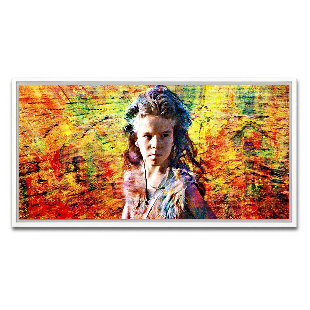 AUTO-MOCKUP WHITE | Mad Max Feral Child | 1 Piece | White Framed Canvas | group=2x1
