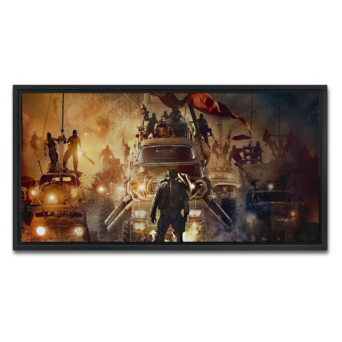 AUTO-MOCKUP WHITE | Mad Max Posse | 1 Piece | Black Framed Canvas | group=2x1