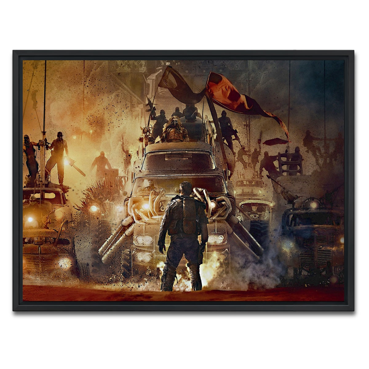 AUTO-MOCKUP WHITE | Mad Max Posse | 1 Piece | Black Framed Canvas | group=4x3