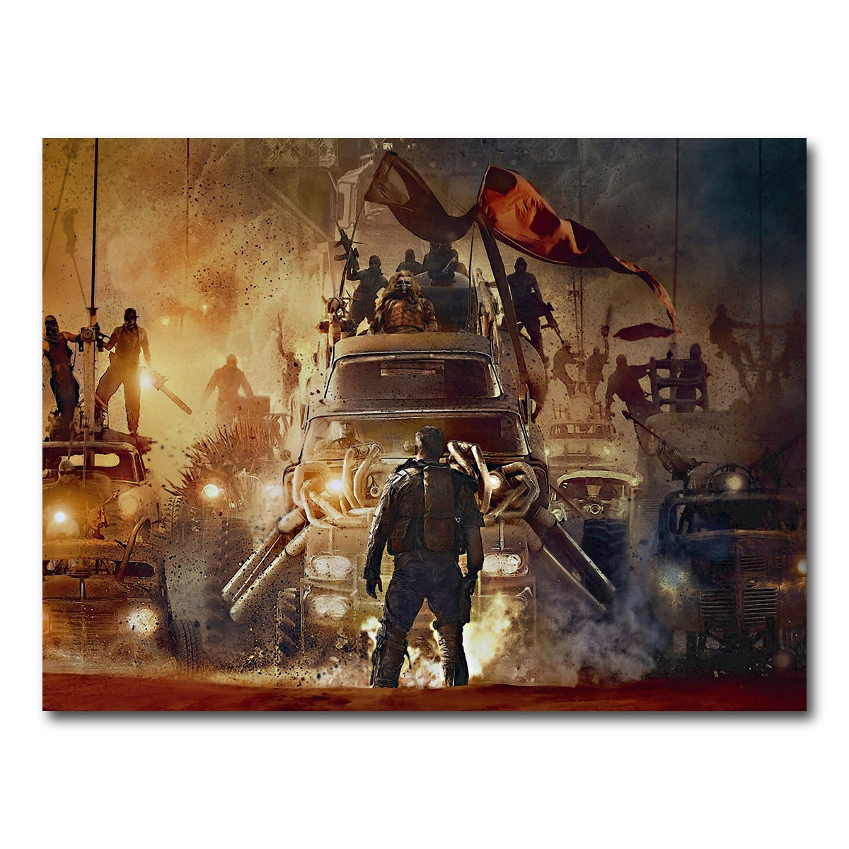 AUTO-MOCKUP WHITE | Mad Max Posse | 1 Piece | Gallery Wrap Canvas | group=4x3