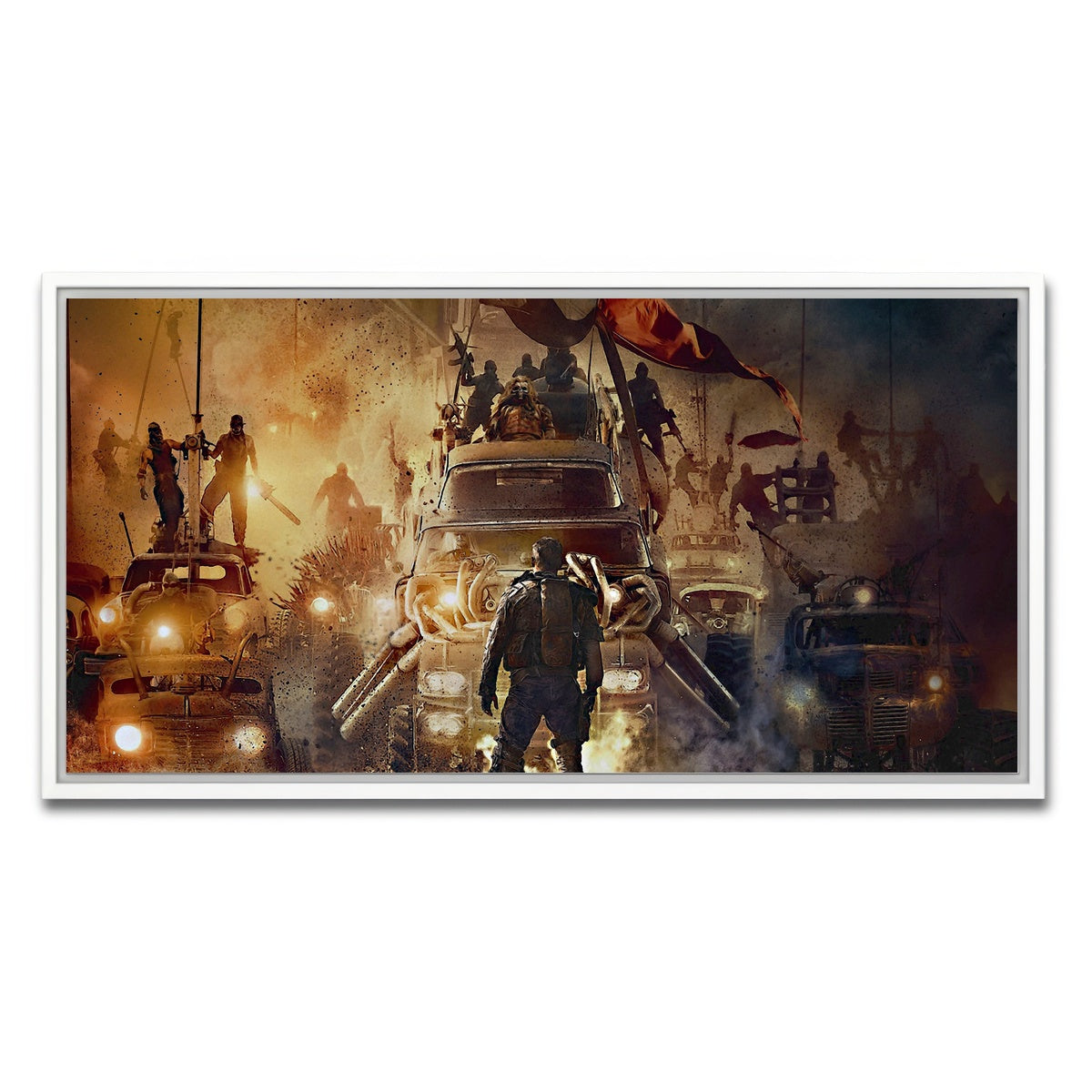 AUTO-MOCKUP WHITE | Mad Max Posse | 1 Piece | White Framed Canvas | group=2x1