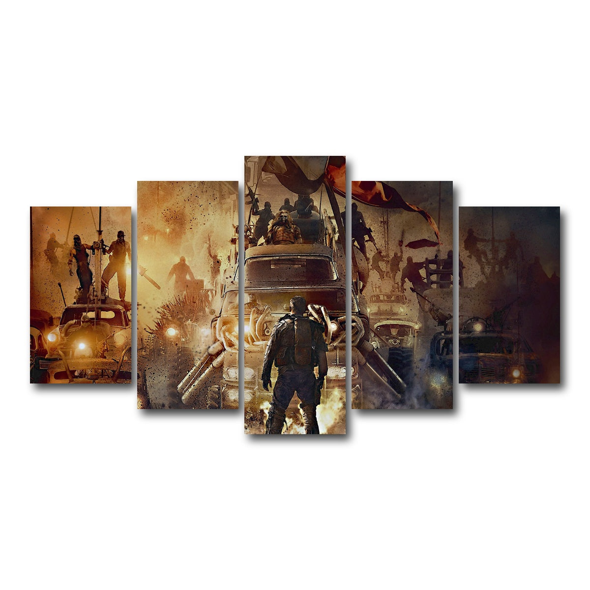 AUTO-MOCKUP WHITE | Mad Max Posse | 5 Piece | Gallery Wrap Canvas | group=5_normal