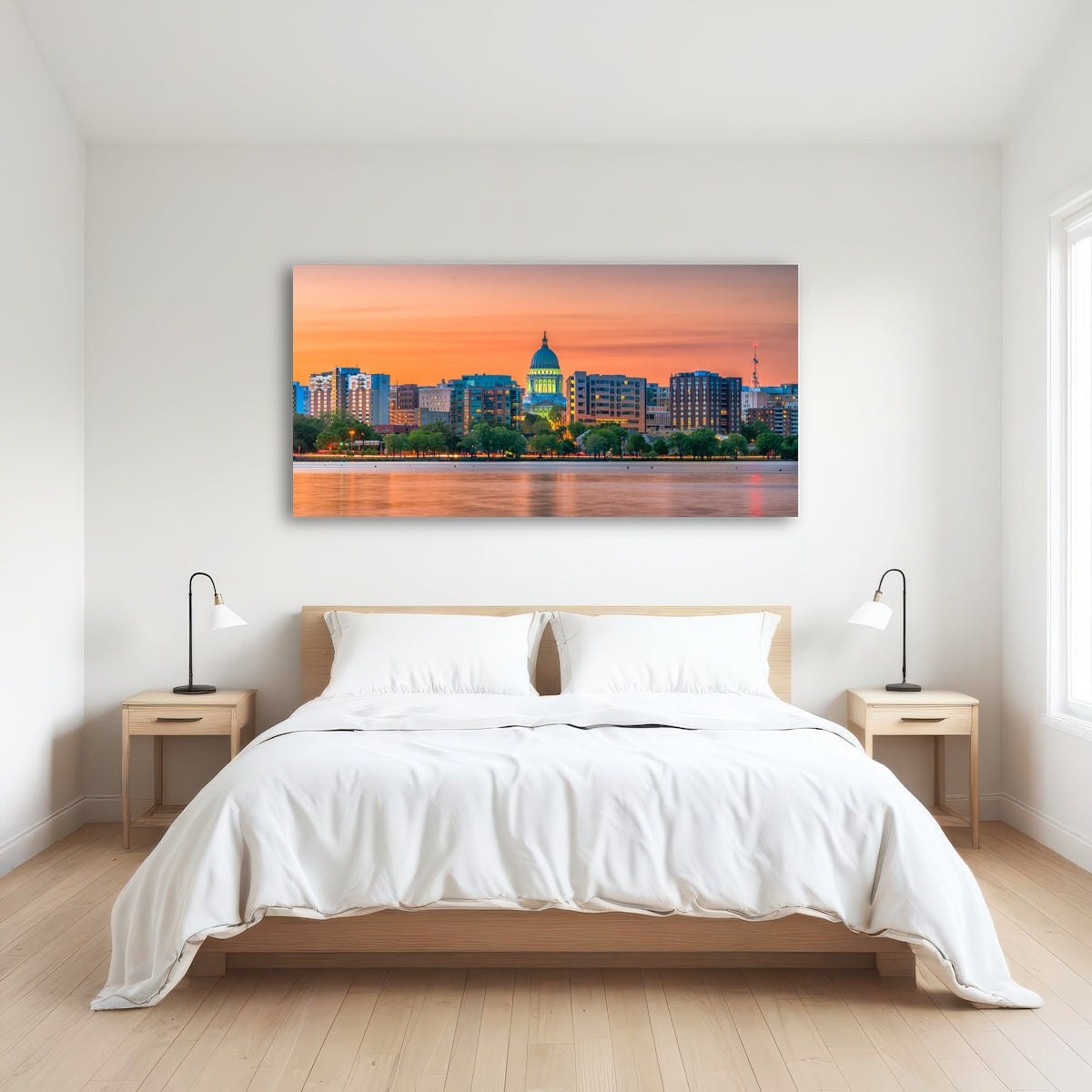 AUTO-MOCKUP ROOM | Madison Skyline At Dusk