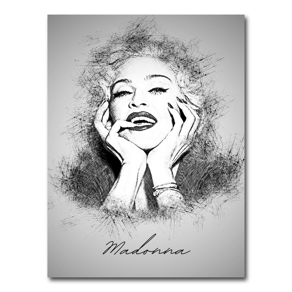 AUTO-MOCKUP WHITE | Madonna Sketch | 1 Piece | Gallery Wrap Canvas | group=3x4