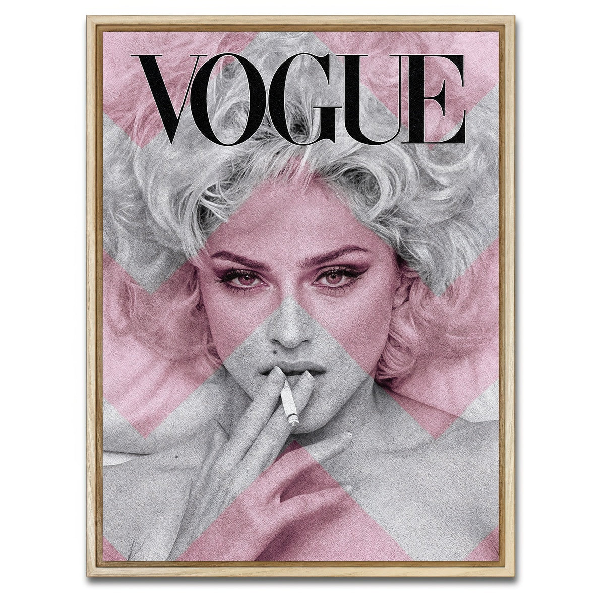AUTO-MOCKUP WHITE | Madonna Vogue | 1 Piece | Natural Framed Canvas | group=3x4
