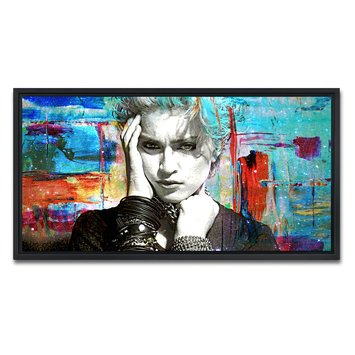 AUTO-MOCKUP WHITE | Madonna | 1 Piece | Black Framed Canvas | group=2x1