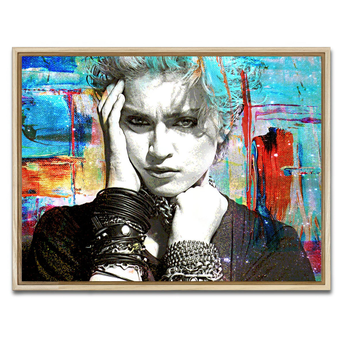 AUTO-MOCKUP WHITE | Madonna | 1 Piece | Natural Framed Canvas | group=4x3