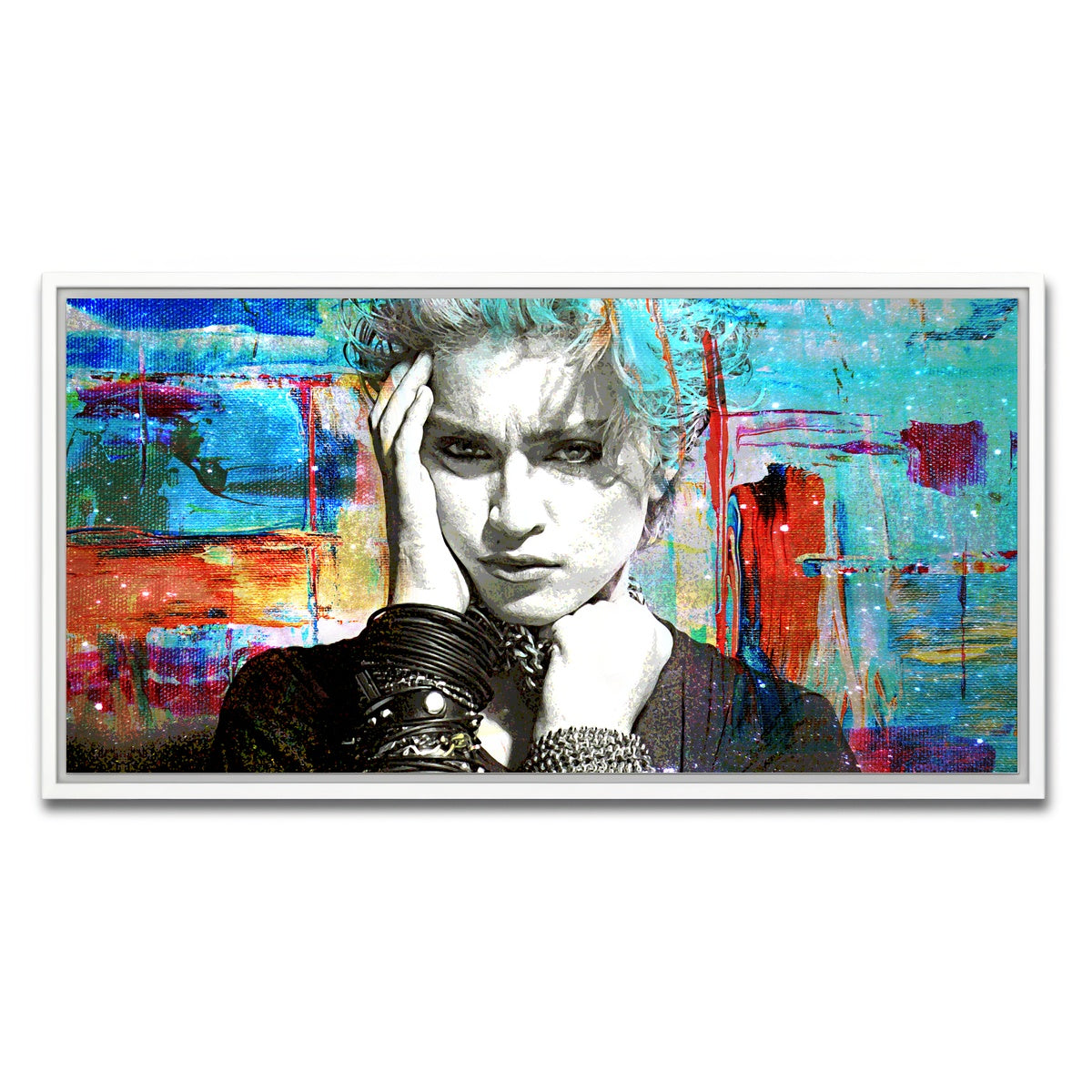 AUTO-MOCKUP WHITE | Madonna | 1 Piece | White Framed Canvas | group=2x1