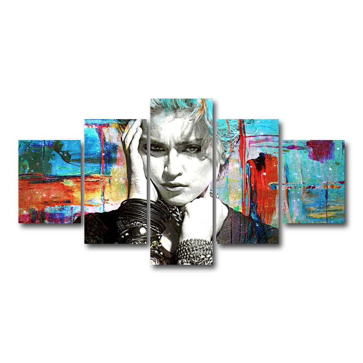 AUTO-MOCKUP WHITE | Madonna | 5 Piece | Gallery Wrap Canvas | group=5_short