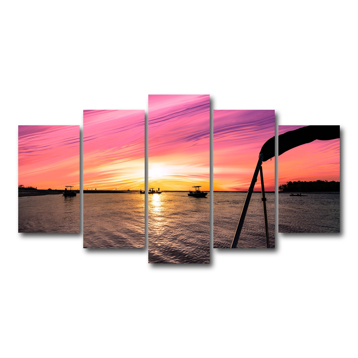 AUTO-MOCKUP WHITE | Magenta Majestic | 5 Piece | Gallery Wrap Canvas | group=5_normal