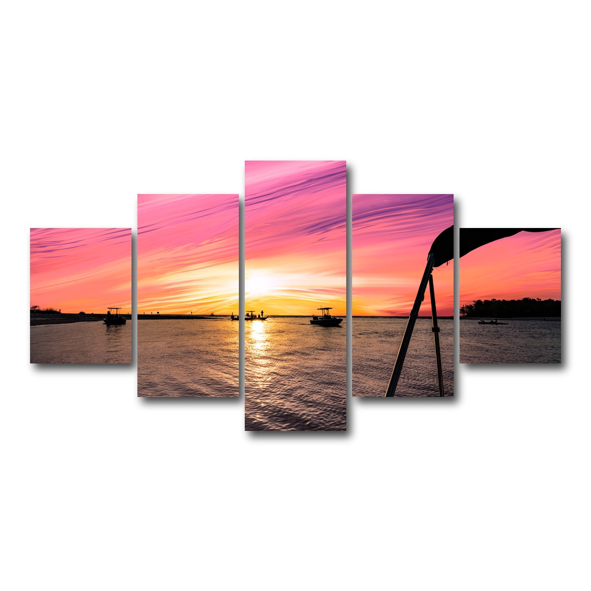 AUTO-MOCKUP WHITE | Magenta Majestic | 5 Piece | Gallery Wrap Canvas | group=5_short