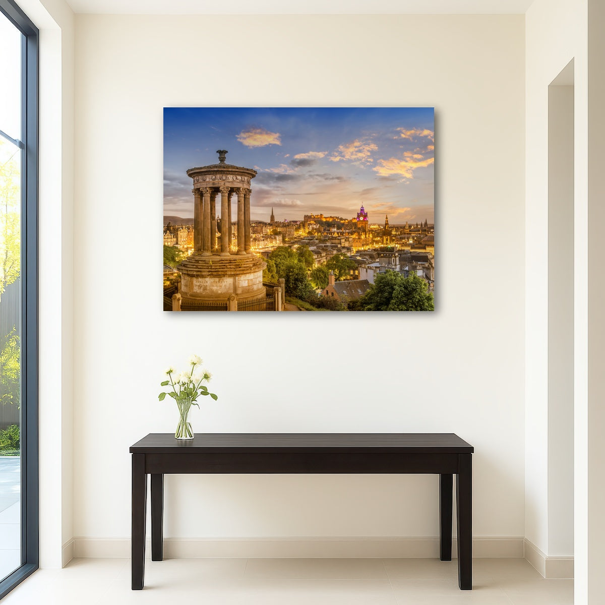 AUTO-MOCKUP ROOM | Magical sunset over Edinburgh